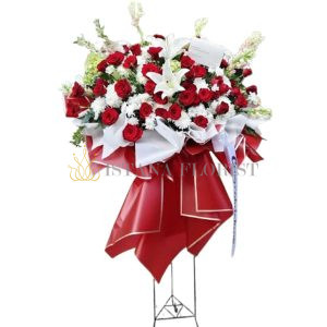 standing bunga krans