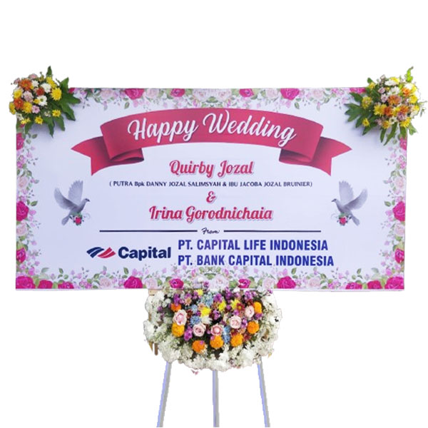 bunga papan wedding denpasar 3