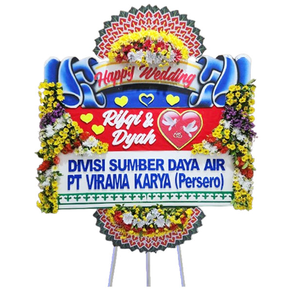 bunga papan wedding semarang 1