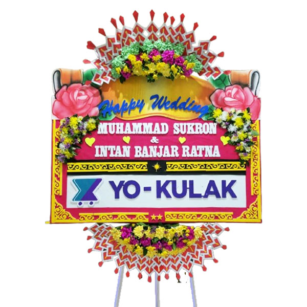 bunga papan wedding semarang 10