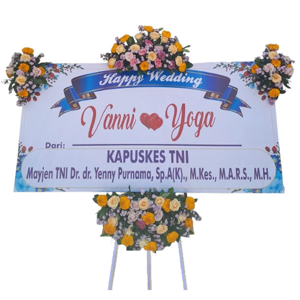 bunga papan wedding denpasar 2 PWDN - 02 - Gambar 1