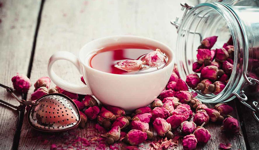 teh bunga mawar