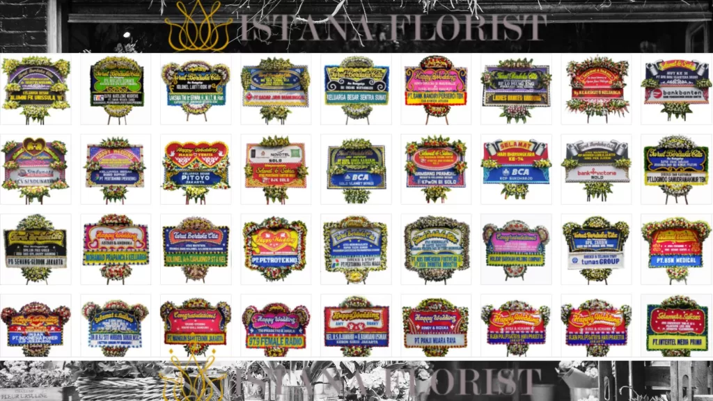 Desain Bunga Papan Istana Florist