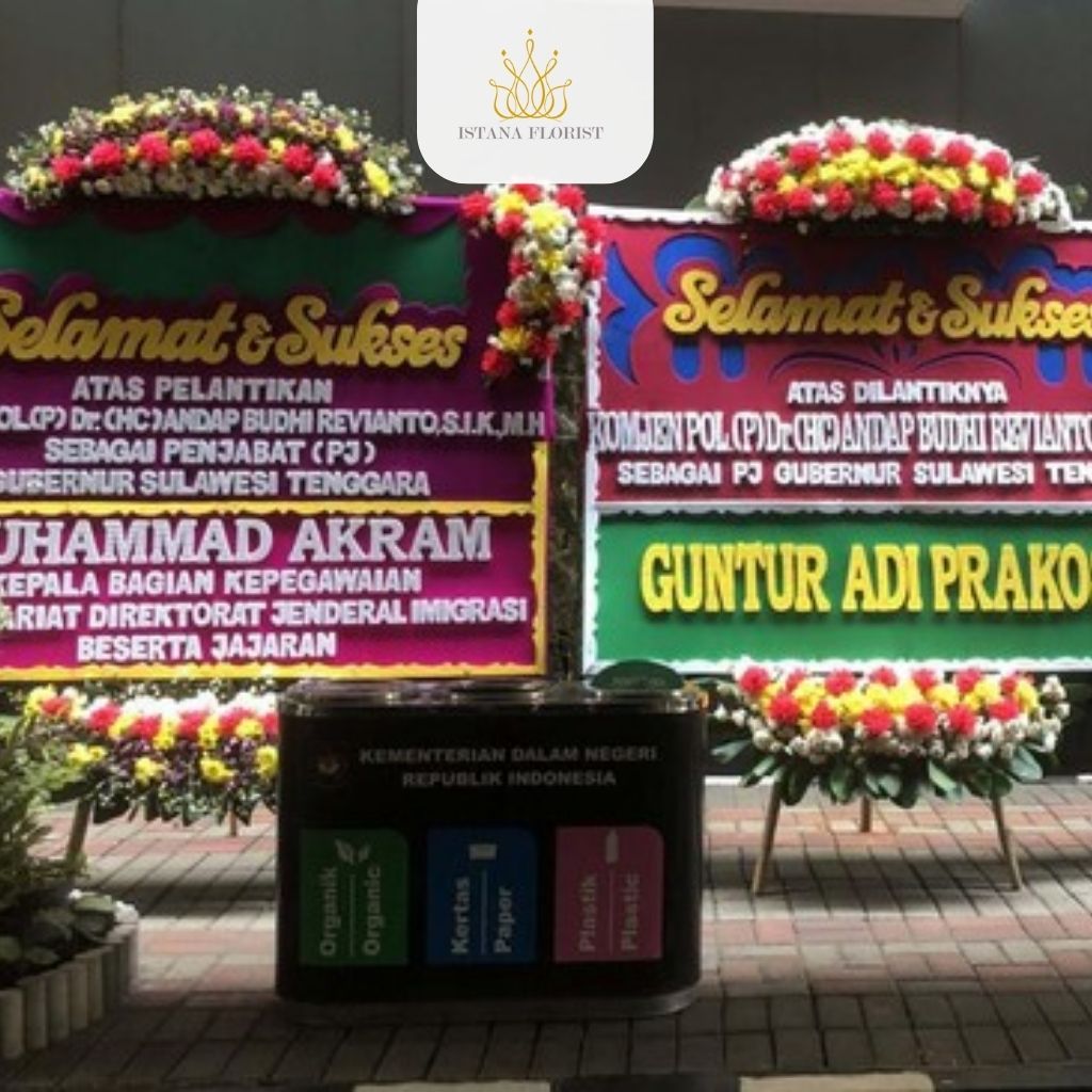 Pesan Bunga Papan untuk Pejabat Baru di Istana Florist