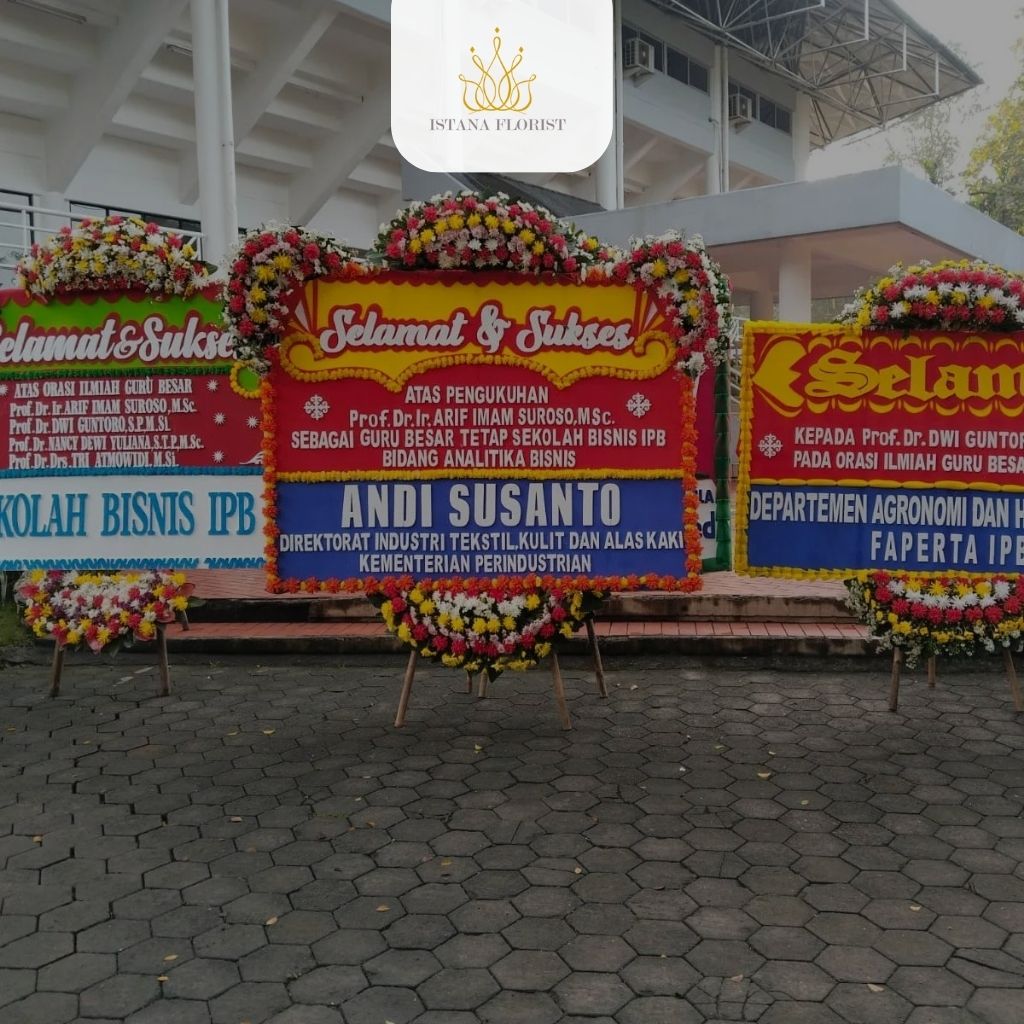 karangan bunga selamat sukses