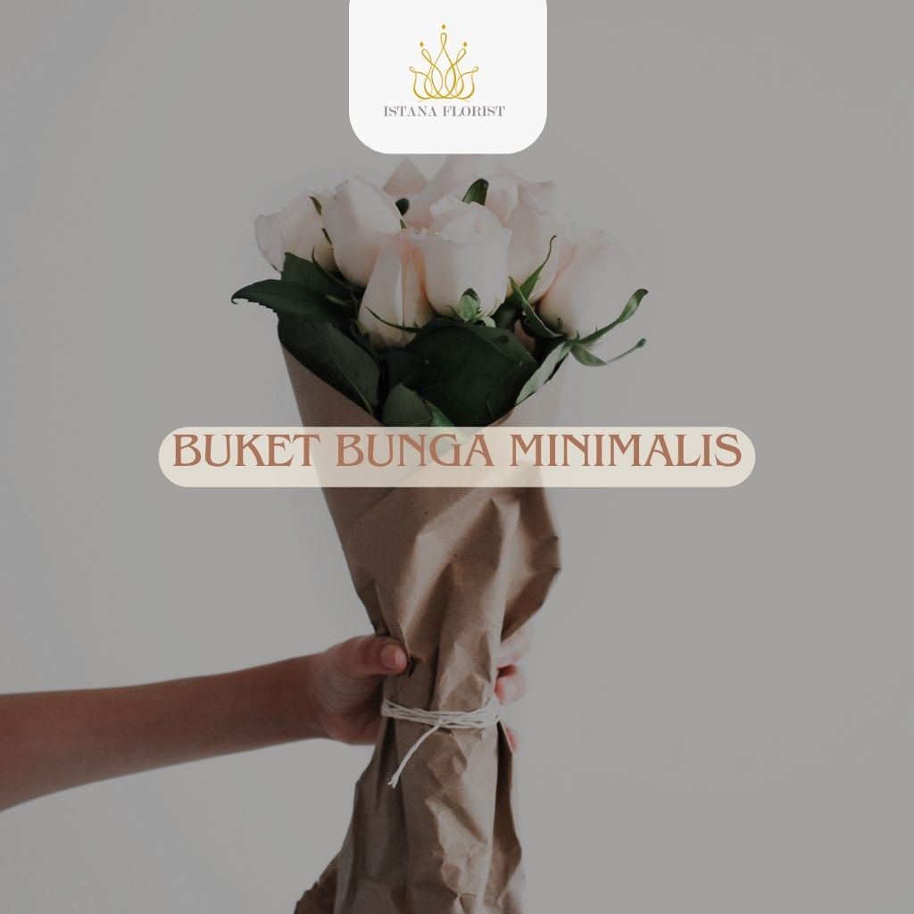 Buket bunga minimalis
