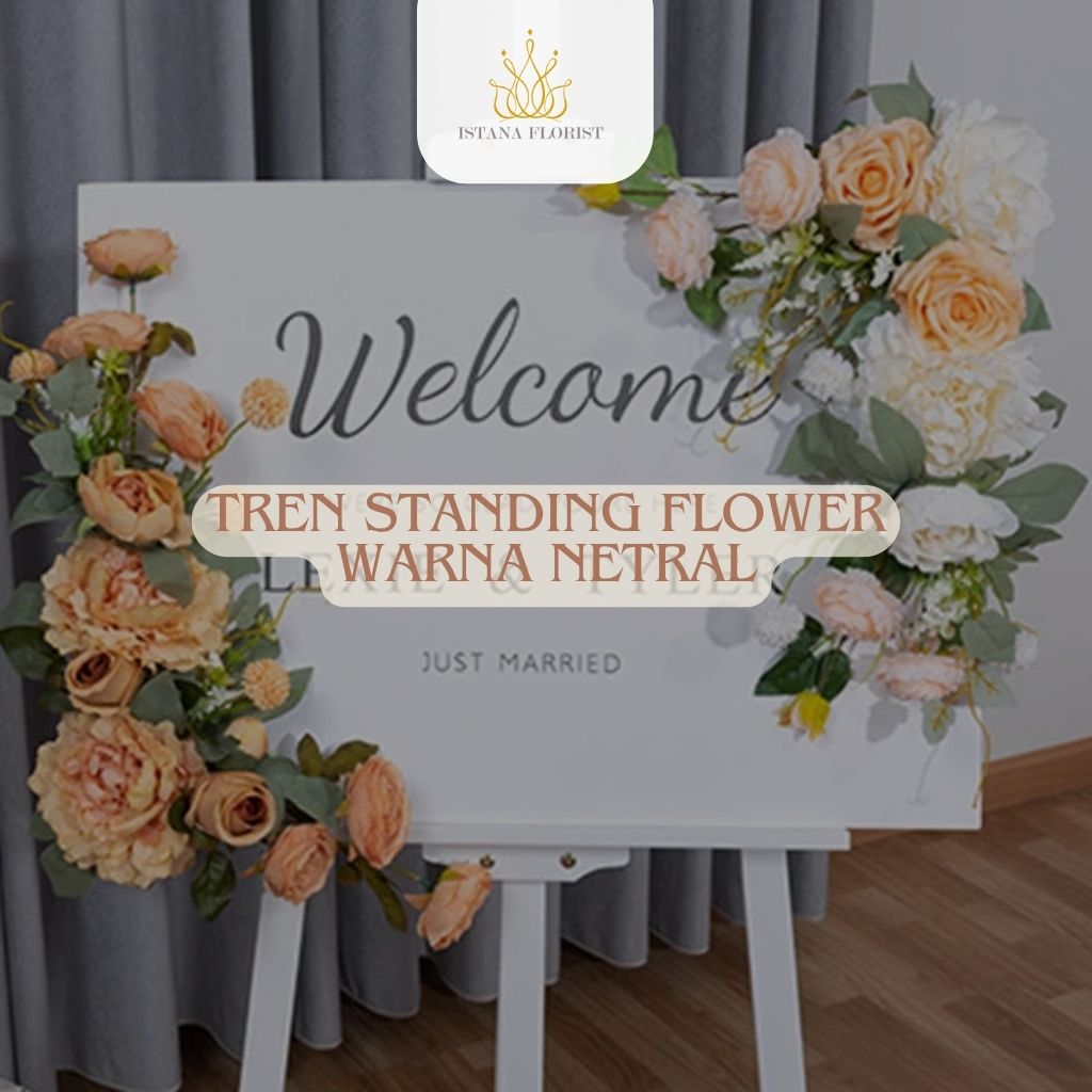 Tren Standing Flower Warna Netral