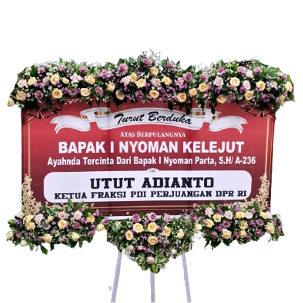 bunga papan duka denpasar 8 PDDN - 08 - Gambar 1