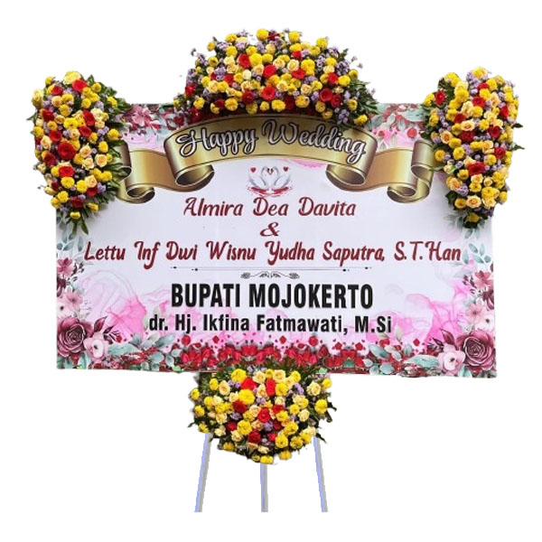 Karangan bunga papan malang