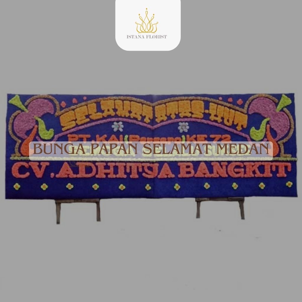 Bunga papan selamat sukses Medan