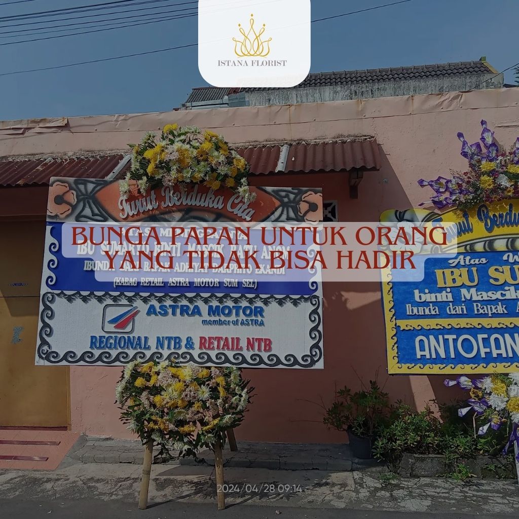 Bunga Papan untuk Orang yang Tidak Bisa Hadir