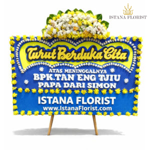 karangan bunga papan duka cita