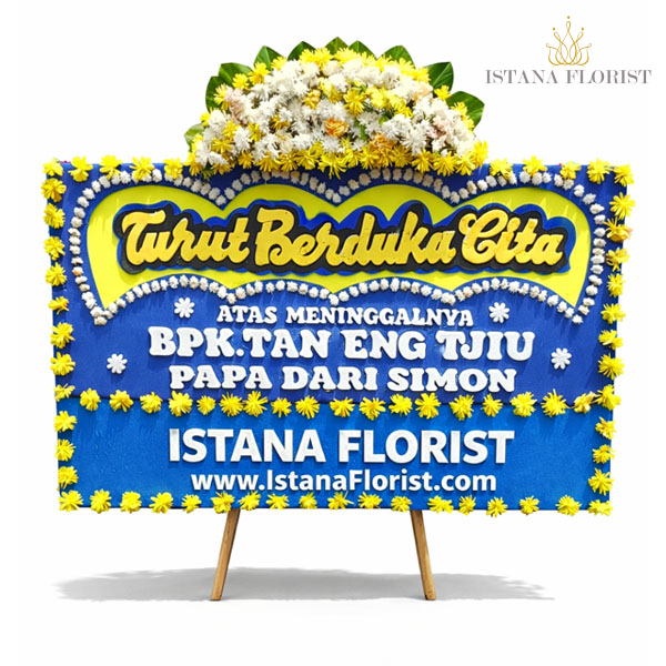 karangan bunga papan duka cita