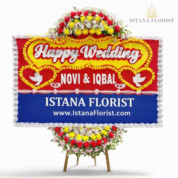 karangan_bunga_papan_ucapan_326 PWJK - 20 (1,25 x 2 M) - Gambar 1